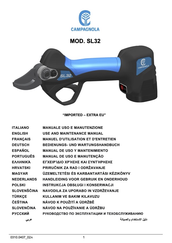 0310.0407_Manuale U.M. Forbice elettrica SL32
